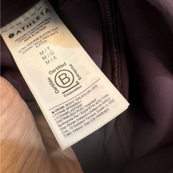 Athleta Ultra High Rise Elation Tight Leggings Woman’s Med Tall - Picture 6 of 7
